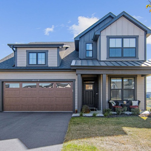 a house with a garage